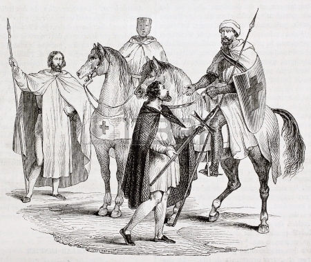 15270132-knights-templar-old-illustration-created-by-miflietz-published-on-magasin-pittoresque-paris-1844